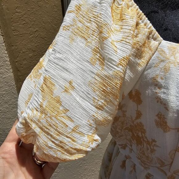 Blu Pepper L Tiered Dress Cottagecore Romantic Silhouette Pastoral Whimsical - Picture 7 of 9